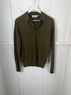 Buck Mason Green Cashmere Pullover Sweater Men’s Size S NWT
